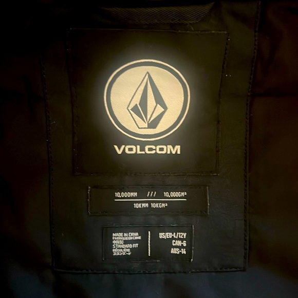 Volcom Youth Girls Insulated Ski/Board/Snow Jacket w/Hood- Size L/12Y - Picture 9 of 10